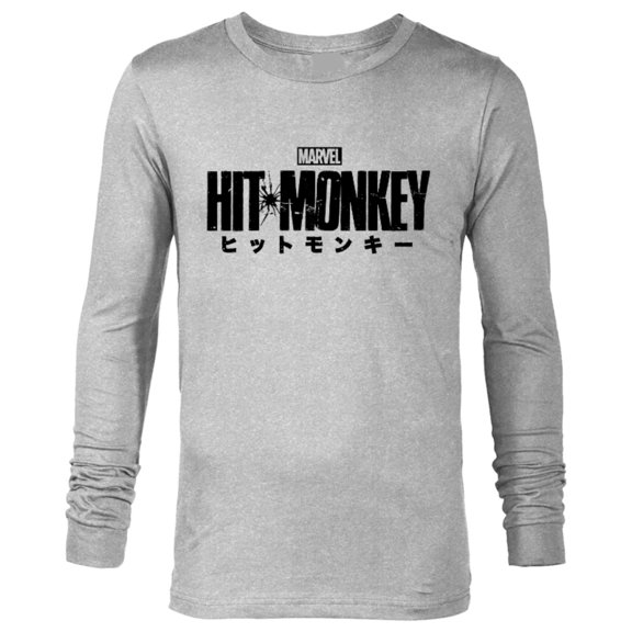 Marvel Hit Monkey Logo Yellow - Long Sleeve T-Shirt for Men – Customized-Athletic Heather