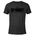 thumbnail image 1 of Marvel Hit Monkey Logo Yellow - Short Sleeve Blended T-Shirt for Adults – Customized-Black, 1 of 5
