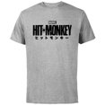 thumbnail image 1 of Marvel Hit Monkey Logo Yellow - Short Sleeve Cotton T-Shirt for Adults - Customized-Athletic Heather, 1 of 5