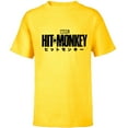 thumbnail image 1 of Marvel Hit Monkey Logo Yellow - Short Sleeve T-Shirt for Kids – Customized-Yellow, 1 of 5