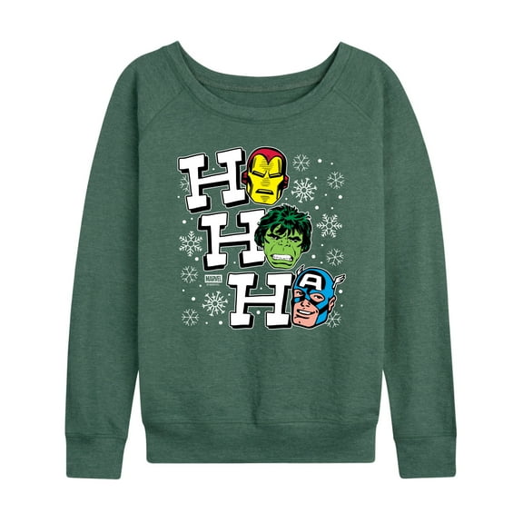 Marvel - Ho Ho Ho Avengers  - Women's French Terry Long Sleeve Pullover