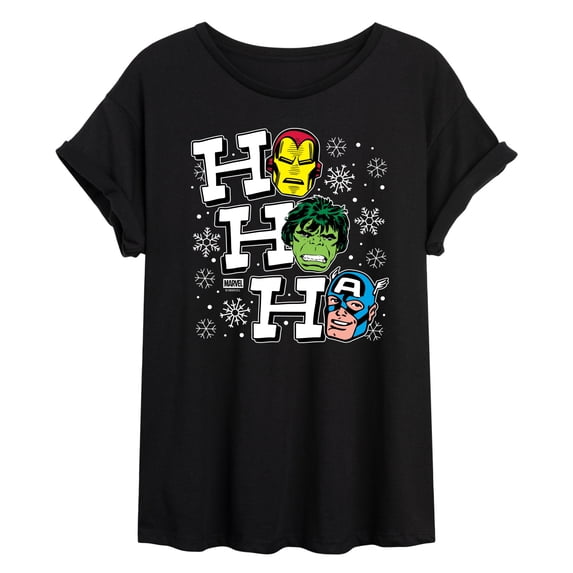 Marvel - Ho Ho Ho Avengers - Women's Oversized Graphic T-Shirt