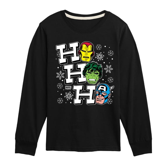 Marvel - Ho Ho Ho - Youth Long Sleeve Graphic T-Shirt