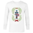 thumbnail image 1 of Marvel Holiday Christmas Avengers Captain America Nutcracker - Long Sleeve T-Shirt for Men - Customized-White, 1 of 5