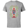 thumbnail image 1 of Marvel Holiday Christmas Avengers Captain Marvel Nutcracker - Short Sleeve Cotton T-Shirt for Adults - Customized-Athletic Heather, 1 of 5