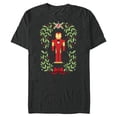 thumbnail image 1 of Marvel Holiday Christmas Avengers Holly Iron Man Nutcracker - Short Sleeve Blended T-Shirt for Adults - Customized-Dark Heather, 1 of 5