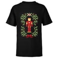 thumbnail image 1 of Marvel Holiday Christmas Avengers Holly Iron Man Nutcracker - Short Sleeve T-Shirt for Kids - Customized-Black, 1 of 5