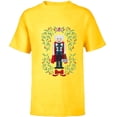 thumbnail image 1 of Marvel Holiday Christmas Avengers Holly Thor Nutcracker - Short Sleeve T-Shirt for Kids - Customized-Yellow, 1 of 5