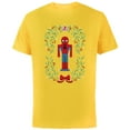 thumbnail image 1 of Marvel Holiday Christmas Avengers Spider-Man Nutcracker - Short Sleeve Cotton T-Shirt for Adults - Customized-Yellow, 1 of 5
