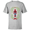 thumbnail image 1 of Marvel Holiday Christmas Avengers Spider-Man Nutcracker - Short Sleeve T-Shirt for Kids - Customized-Athletic Heather, 1 of 5