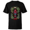 thumbnail image 1 of Marvel Holiday Christmas Avengers Spider-Man Nutcracker - Short Sleeve T-Shirt for Kids - Customized-Black, 1 of 5