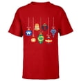 thumbnail image 1 of Marvel Holiday Christmas Avengers Team Festive Ornaments - Short Sleeve T-Shirt for Kids - Customized-Red, 1 of 5