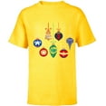 thumbnail image 1 of Marvel Holiday Christmas Avengers Team Festive Ornaments - Short Sleeve T-Shirt for Kids - Customized-Yellow, 1 of 5