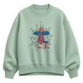 thumbnail image 1 of Marvel - Holiday Lights Spider Man  - Ladies Oversized Fleece Crew Sweatshirt, 1 of 3