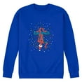 thumbnail image 1 of Marvel - Holiday Lights Spider Man - Men's Long Sleeve Crew Fleece Sweatshirt, 1 of 3