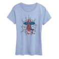 thumbnail image 1 of Marvel - Holiday Lights Spider Man - Women's Short Sleeve Graphic T-Shirt, 1 of 3