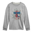 thumbnail image 1 of Marvel - Holiday Lights Spider Man - Youth Long Sleeve Graphic T-Shirt, 1 of 4