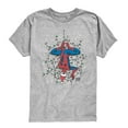 thumbnail image 1 of Marvel - Holiday Lights Spider Man - Youth Short Sleeve Graphic T-Shirt, 1 of 4