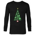 thumbnail image 1 of Marvel Holiday Super Heroes Christmas Tree - Long Sleeve T-Shirt for Men - Customized-Black, 1 of 5