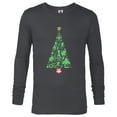 thumbnail image 1 of Marvel Holiday Super Heroes Christmas Tree - Long Sleeve T-Shirt for Men - Customized-Charcoal Heather, 1 of 5