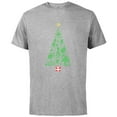 thumbnail image 1 of Marvel Holiday Super Heroes Christmas Tree - Short Sleeve Cotton T-Shirt for Adults - Customized-Athletic Heather, 1 of 5