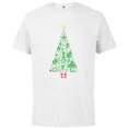 thumbnail image 1 of Marvel Holiday Super Heroes Christmas Tree - Short Sleeve Cotton T-Shirt for Adults - Customized-White, 1 of 5