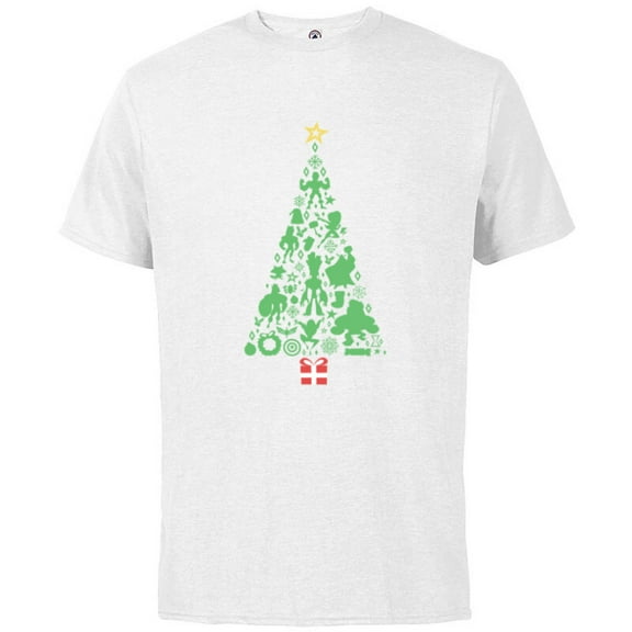 Marvel Holiday Super Heroes Christmas Tree - Short Sleeve Cotton T-Shirt for Adults - Customized-White