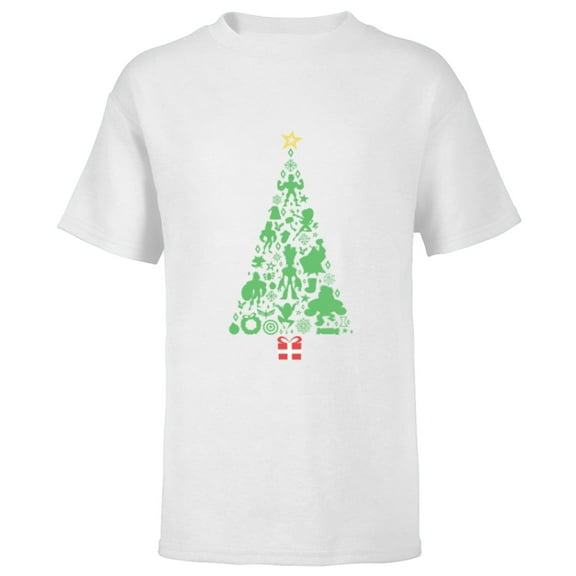 Marvel Holiday Super Heroes Christmas Tree - Short Sleeve T-Shirt for Kids - Customized-White