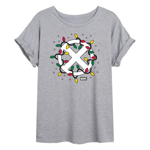 Marvel - Holiday Xmen Logo - Women's Oversized Graphic T-Shirt