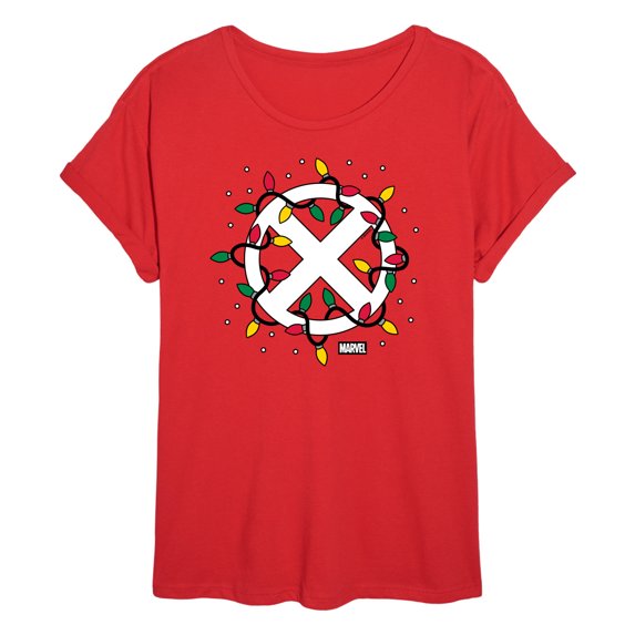 Marvel - Holiday Xmen Logo - Women's Oversized Graphic T-Shirt