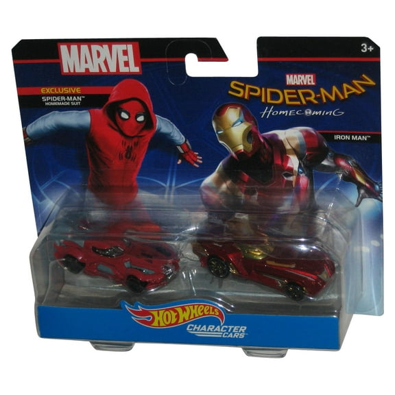 Marvel Homecoming Spider-Man (2016) Hot Wheels Toy Car 2-Pack Set