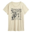thumbnail image 1 of Marvel - How To Draw The Thing - Women's Short Sleeve Graphic T-Shirt, 1 of 4