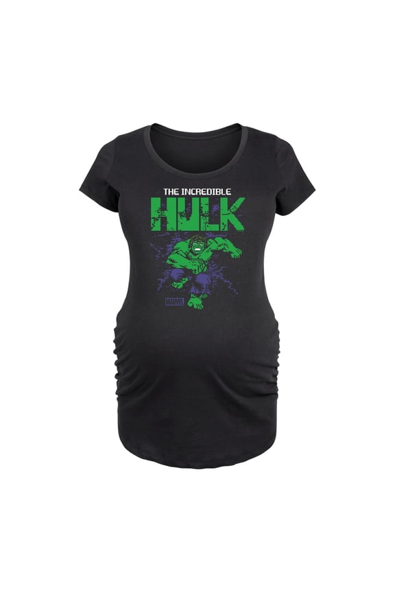 Hulk - 8 Bit Pixelated - Maternity Scoop Neck Graphic T-Shirt