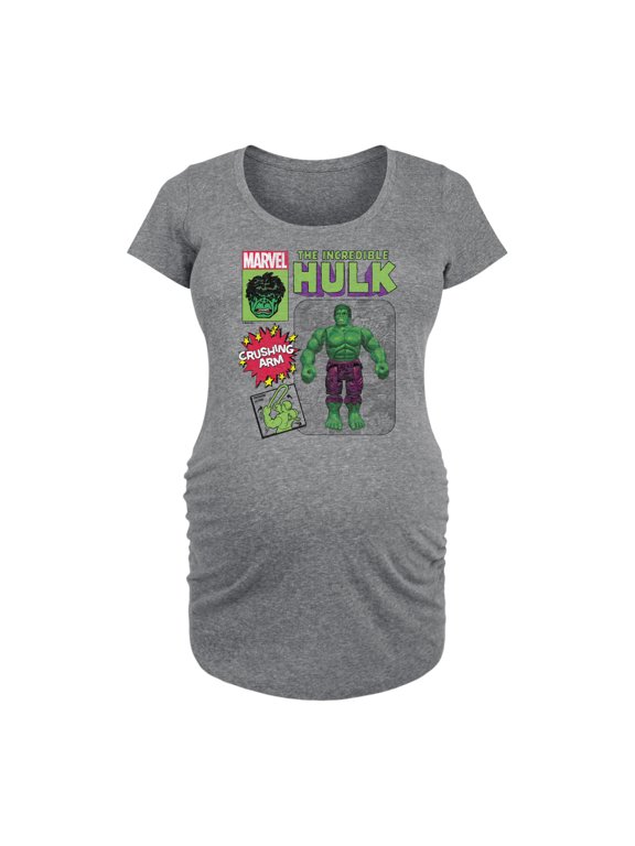 Hulk - Action Figure - Maternity Scoop Neck Graphic T-Shirt