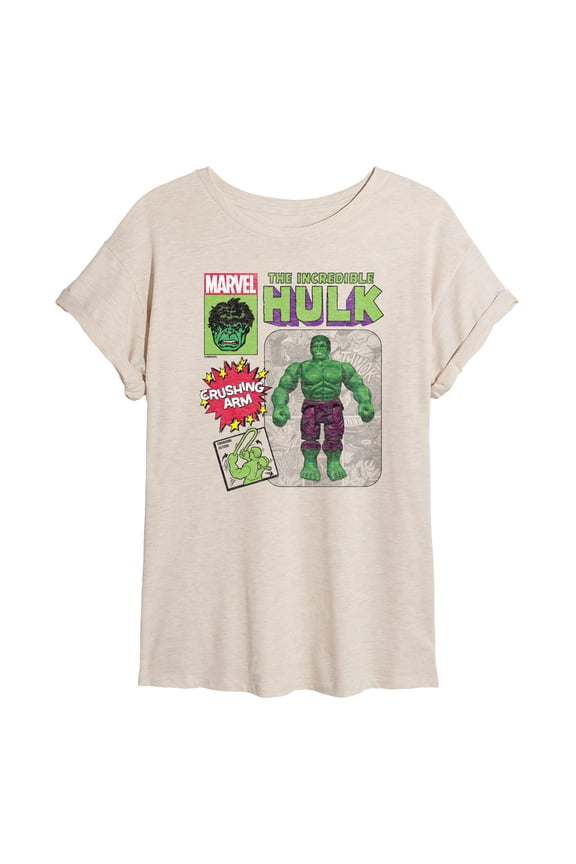Hulk - Action Figure - Women's Oversized Graphic T-Shirt