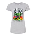 thumbnail image 1 of Marvel Hulk - Battles The Inhumans - Juniors Fitted Graphic T-Shirt, 1 of 5