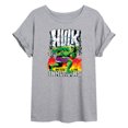 thumbnail image 1 of Marvel Hulk - Battles The Inhumans - Women's Oversized Graphic T-Shirt, 1 of 5