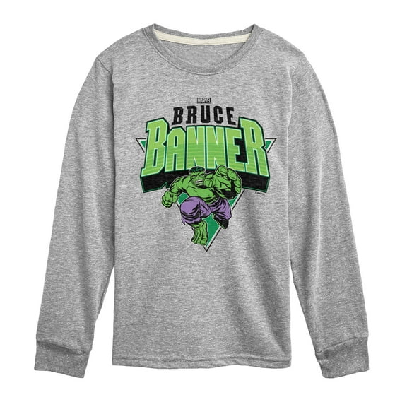 Marvel Hulk - Bruce Banner - Toddler And Youth Long Sleeve Graphic T-Shirt