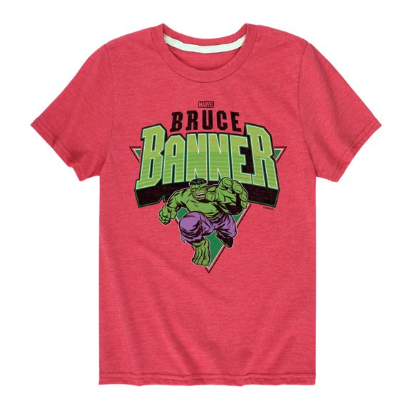 Marvel Hulk - Bruce Banner - Toddler And Youth Short Sleeve Graphic T-Shirt
