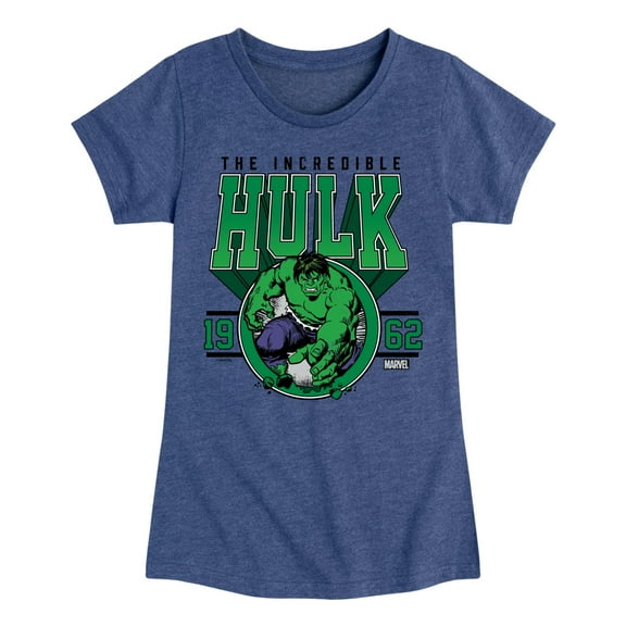 Marvel Hulk - Collegiate - Toddler And Youth Girls Fitted Short Sleeve Graphic T-Shirt