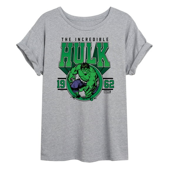 Marvel Hulk - Collegiate - Women's Oversized Graphic T-Shirt