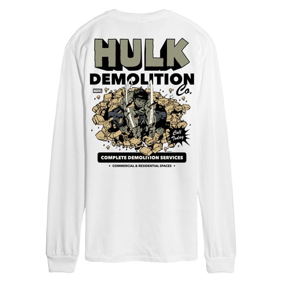 Marvel - Hulk Demo - Men's Long Sleeve Graphic T-Shirt