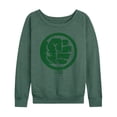 thumbnail image 1 of Marvel Hulk - Fist Symbol - Women's French Terry Pullover Sweatshirt, 1 of 5