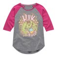 thumbnail image 1 of Marvel Hulk - Floral - Toddler And Youth Girls Shirt Tail Raglan, 1 of 5