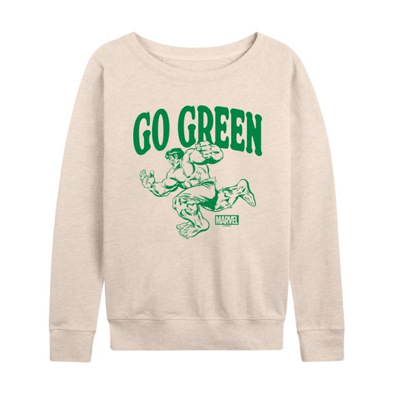 Marvel Hulk - Go Green - Women's French Terry Pullover Sweatshirt