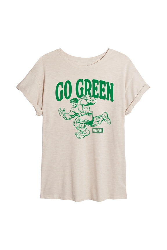 Hulk - Go Green - Women's Oversized Graphic T-Shirt