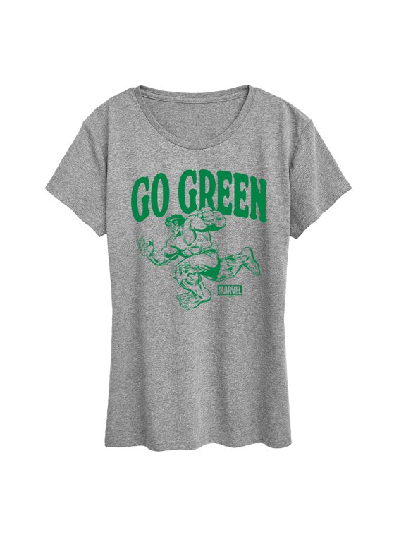 - Hulk Go Green Women's Short Sleeve Graphic T-Shirt