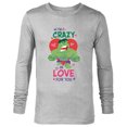 thumbnail image 1 of Marvel Hulk I’m Crazy in Love for You Valentine’s Day - Long Sleeve T-Shirt for Men - Customized-Athletic Heather, 1 of 5