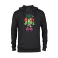 thumbnail image 1 of Marvel Hulk I’m Crazy in Love for You Valentine’s Day - Pullover Hoodie for Adults - Customized-Black, 1 of 5