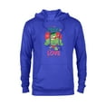 thumbnail image 1 of Marvel Hulk I’m Crazy in Love for You Valentine’s Day - Pullover Hoodie for Adults - Customized-Royal, 1 of 5
